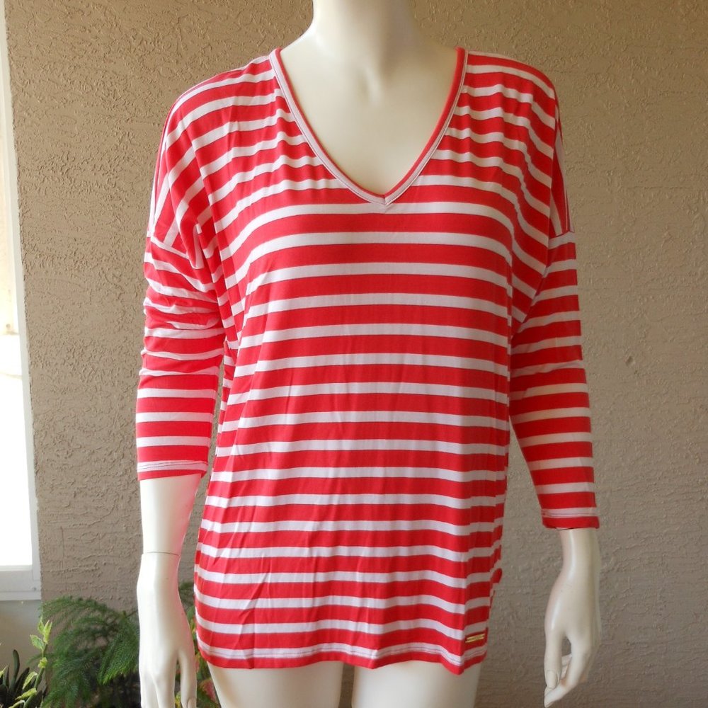MICHAEL KORS Loose Fit Striped Tunic